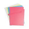 U Brands Data Card Replacement Sheet, 8.5 x 11 Sheets, Assorted, PK10 5166U06-48